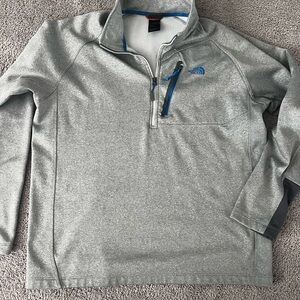 The North Face Gray and Blue Sweatshirt